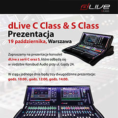 Prezentacje dLive C Class & S Class