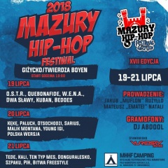 Mazury Hip Hop Festiwal 2018 - Karnety 3- dniowe