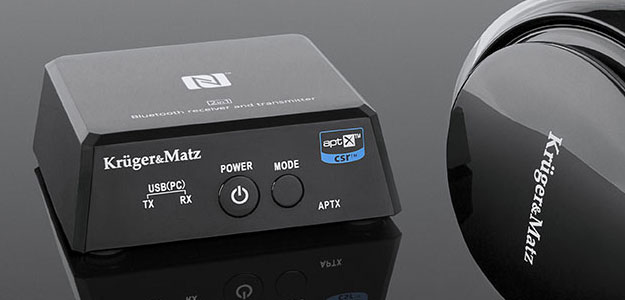 KRUGER&amp;MATZ: KM352 nadajnik/odbiornik Bluetooth aptX