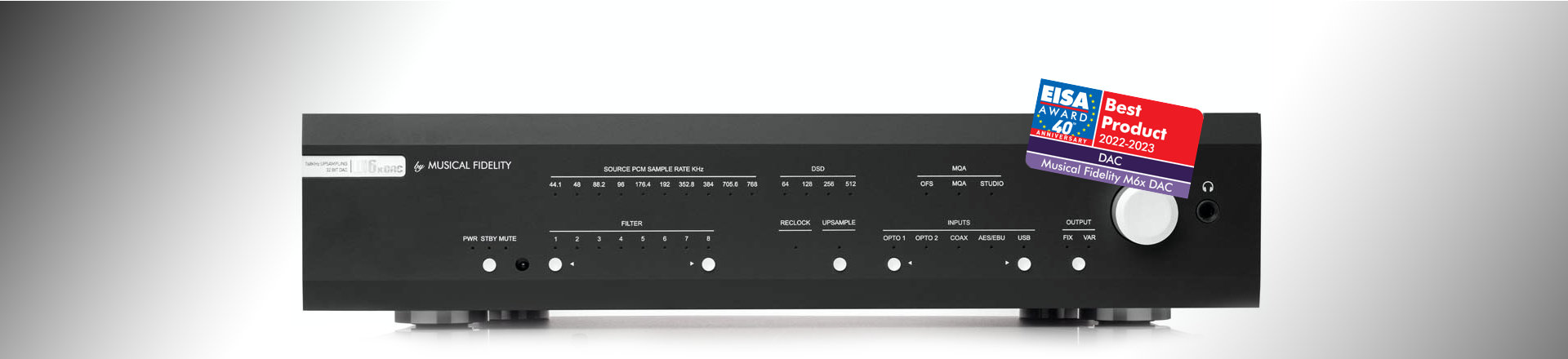MUSICAL FIDELITY: M6xDAC - 32-bitowy dual mono DAC z przedwzmacniaczem i wzmacniaczem słuchawkowym