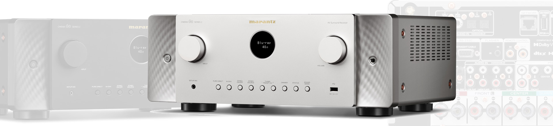 CINEMA 2 - nowa generacja amplitunerów do kina domowego: Marantz CINEMA 2
