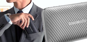 Ultrapłaski i przenośny głośnik premium z Bluetooth