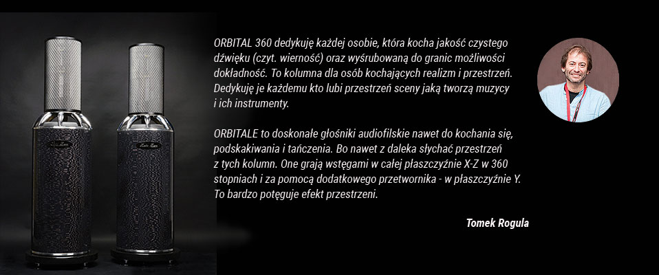 Tomasz Rogula prezentuje kolumnę Orbital 360 