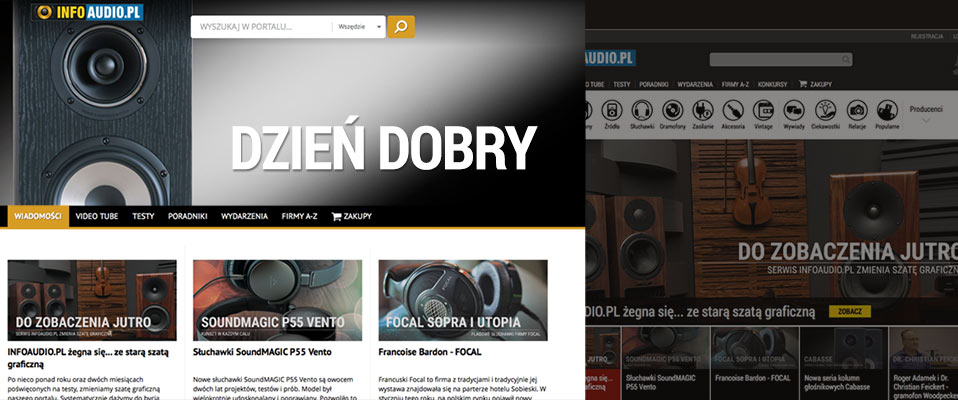 INFOAUDIO.PL wita nową stroną