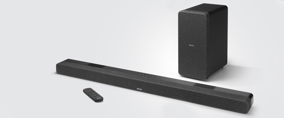 DENON: DHT-S517 soundbar z dźwiękiem 3.1.2 Dolby Atmos + bezprzewodowym subwooferem