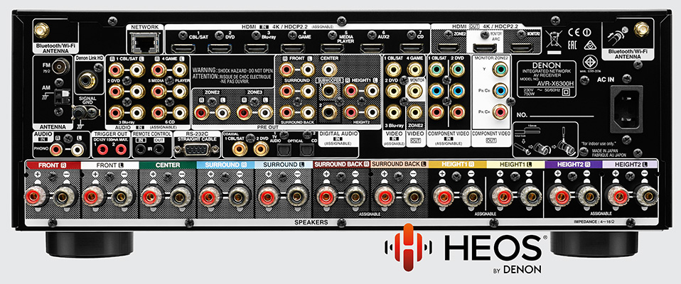 Denon AVR-X6300H / AVR-X4300H - HEOS'owe amplitunery