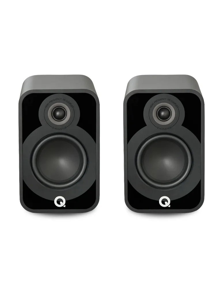 Q Acoustics QA 5020 — Profesjonalne kolumny podstawkowe do muzyki, Kolor: Czarny - zdjęcie 1