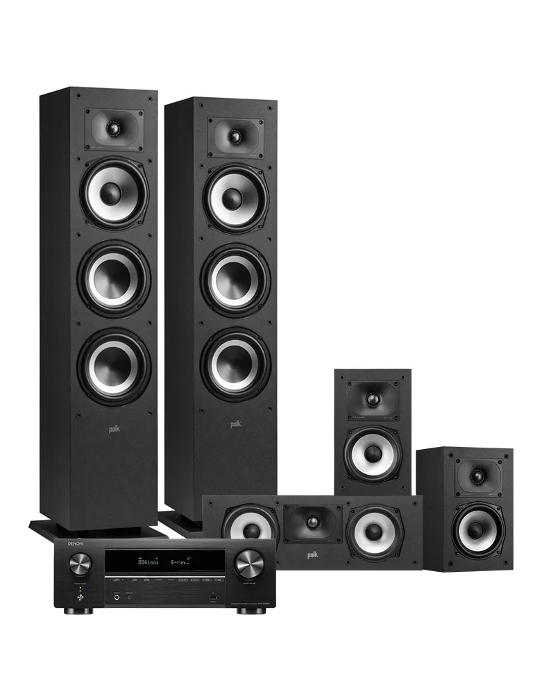 Kino domowe Denon AVR-X1800H + Polk Audio XT60/15/30C, Zawartość zestawu: 16849-defaultCombination - zdjęcie 1