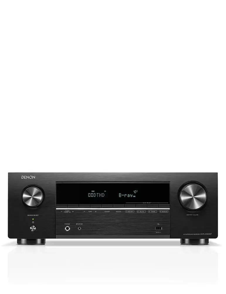 Denon AVR-X580BT — Amplituner 5.2 z Dolby TrueHD i Bluetooth, Kolor: Czarny - zdjęcie 1