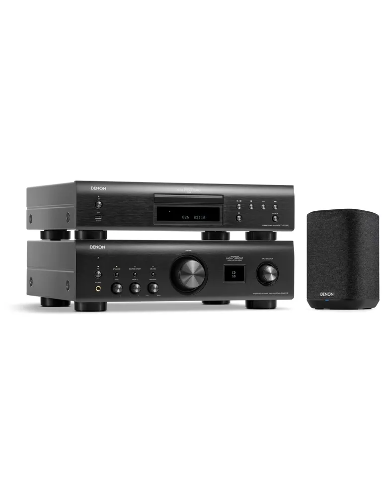 Zestaw stereo Denon PMA-900HNE/DCD-900NE/HOME 150 — Bluetooth, USB, Wi-Fi, Kolor: Czarny - zdjęcie 1