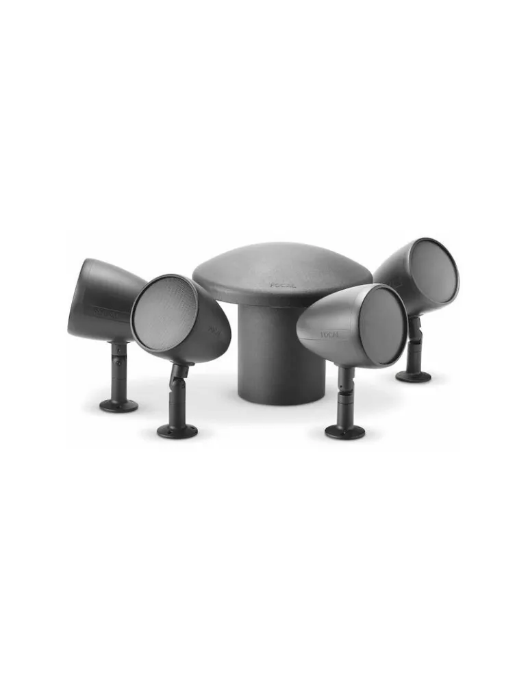 Zestaw Focal Littora 4.1 — głośniki zewnętrzne IP55 z subwooferem, Kolor: Dark - zdjęcie 1