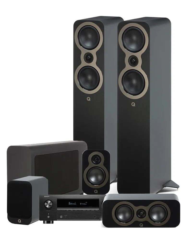 Denon AVC-X3800H + QA 3050c/3010c/3090c/3060s Kino domowe 5.1, Kolor: Czarny - zdjęcie 1