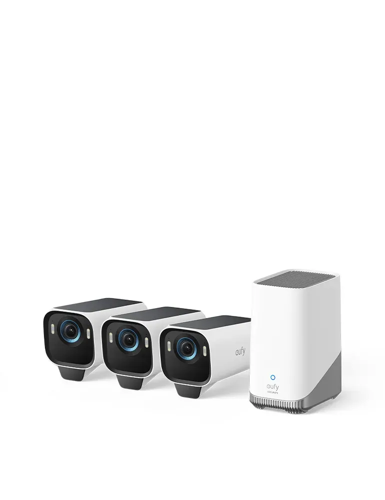 Eufy EufyCam S3 PRO (3+1) — Bezprzewodowy system kamer 4K dla inteligentnego domu, Kolor: Biały - zdjęcie 1