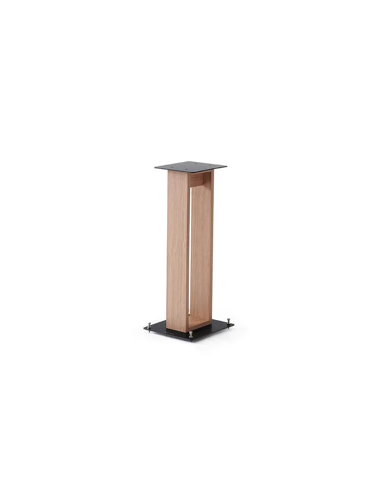 Norstone Alva Plus Walnut/Black – eleganckie podstawki głośnikowe 68 cm, Kolor: Oak - zdjęcie 1