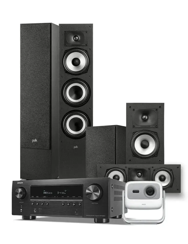 Zestaw Denon AVR-X1800H — 7.2 Dolby Atmos 8K z JMGO N1S SE, Kolor: Czarny - zdjęcie 1