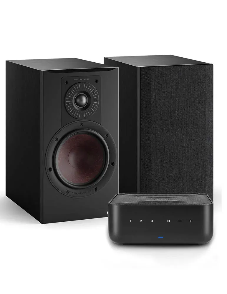 Denon Home AMP + Dali Opticon 2 MK2 — Zestaw stereo Hi-Fi z Bluetooth i Wi-Fi, Licencja Dirac Live: Dirac Live Room Correction - Full bandwidth - zdjęcie 1