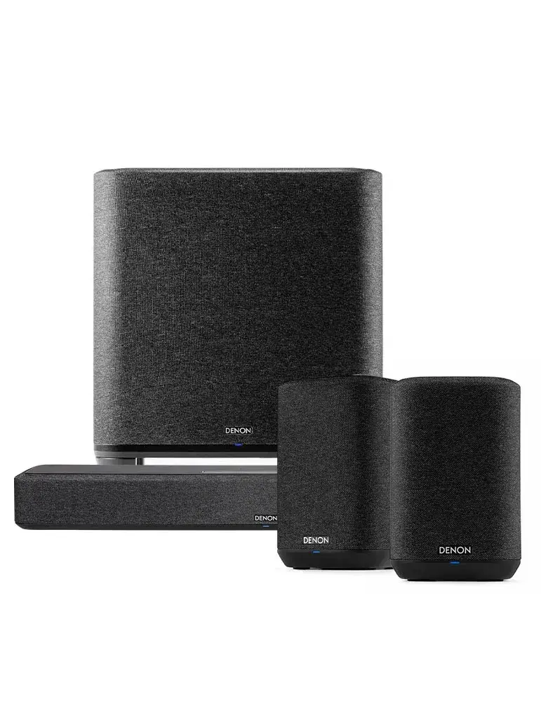 Zestaw kina domowego Denon Home Sound Bar 550/Sub/Home 150 — Dolby Atmos, Heos, Kolor: Czarny - zdjęcie 1