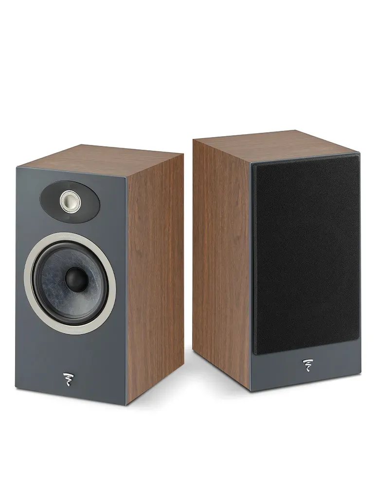 Focal Theva N°1 — Kolumny podstawkowe premium z membraną Slatefiber, Kolor: Dark Wood - zdjęcie 1