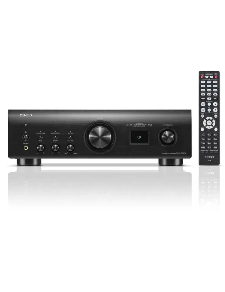 Denon PMA-1700NE — Wzmacniacz stereo Hi-Fi z wejściem cyfrowym i MM/MC, Kolor: Czarny - zdjęcie 1