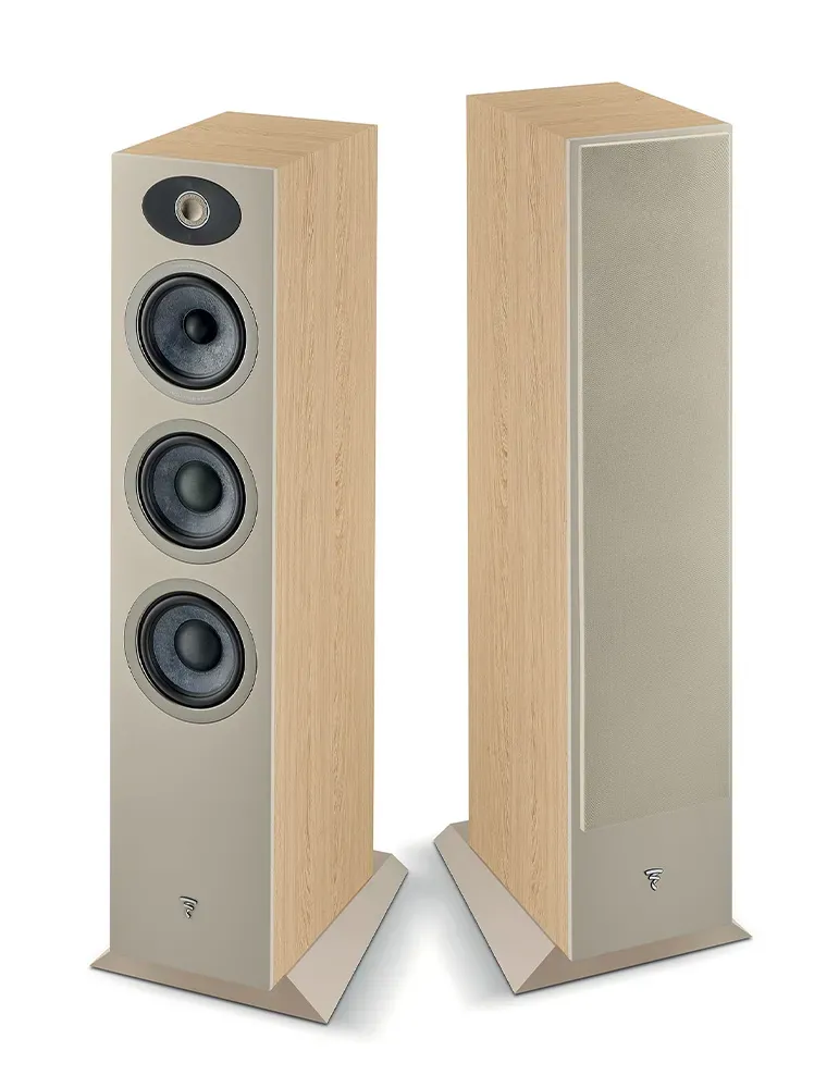 Focal Theva N°2 — Wysokiej jakości kolumny podłogowe z przetwornikami Slatefiber, Kolor: Light Wood - zdjęcie 1