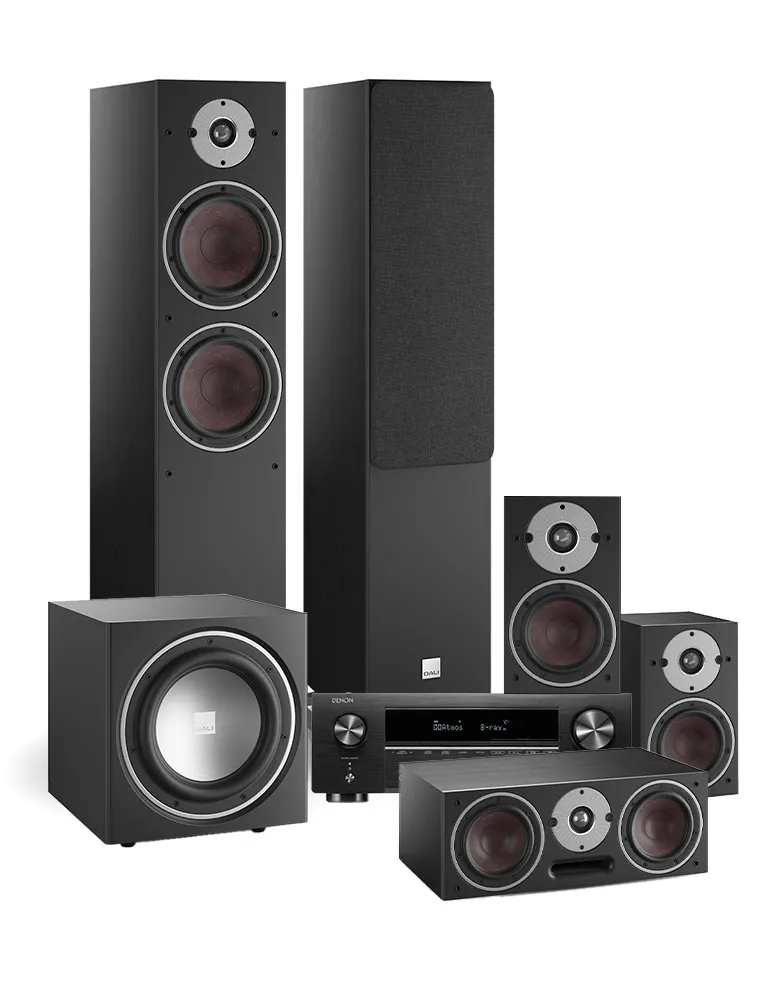 Kino domowe Denon AVR-X1800H + Dali Oberon 7/1/Vokal/SUB E-9 F, Zawartość zestawu: 16839-defaultCombination - zdjęcie 1