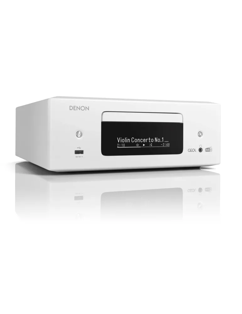 Denon RCD-N12 DAB Amplituner stereo z CD, Kolor: Biały - zdjęcie 1