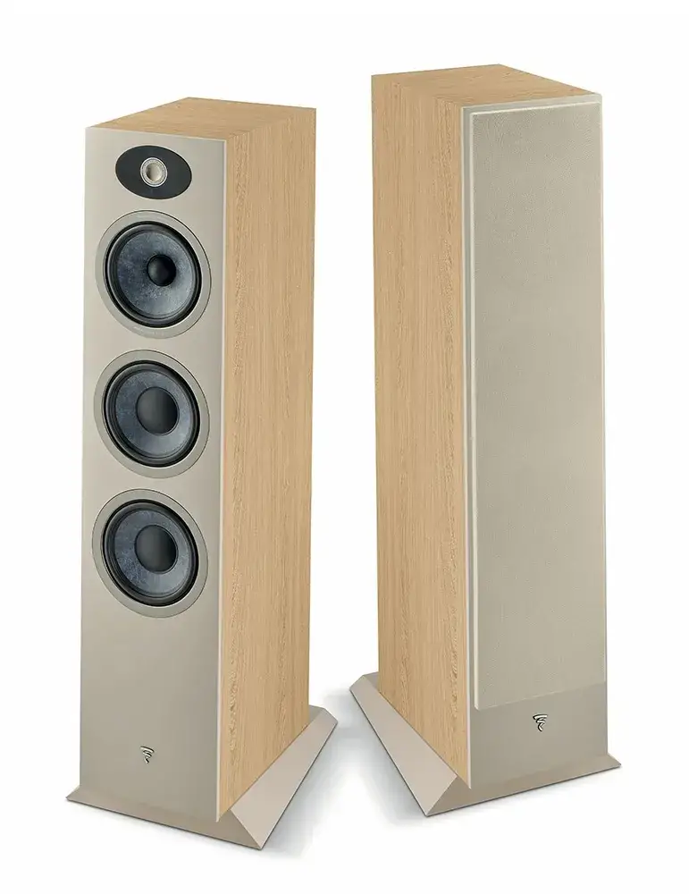 Focal Theva N°3 — Kolumny podłogowe premium z technologią Slatefiber, Kolor: Light Wood - zdjęcie 1