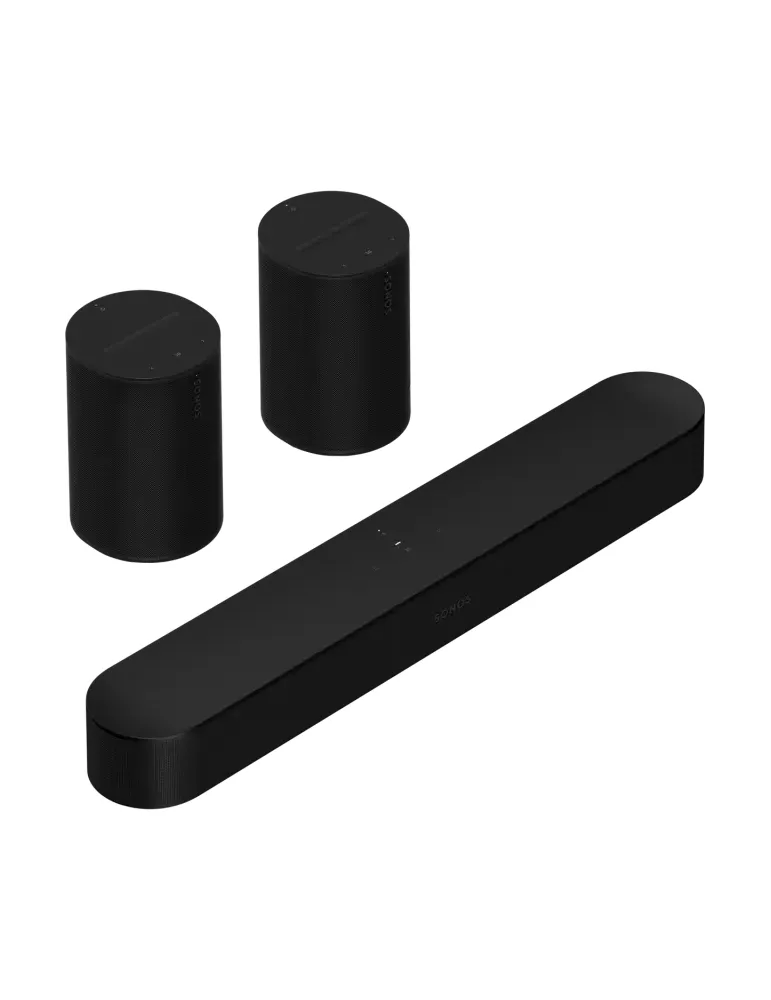 Zestaw dźwięku przestrzennego: Sonos Beam (Gen2) + Era 100, Kolor: Czarny - zdjęcie 1