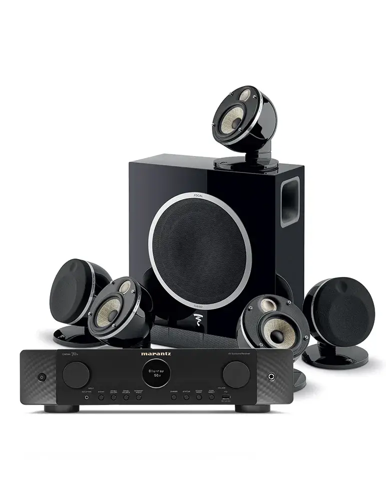 Zestaw Marantz Cinema 70s + Focal Dome Flax 5.1 — Dolby Atmos, Kolor: Silver-Gold - zdjęcie 1