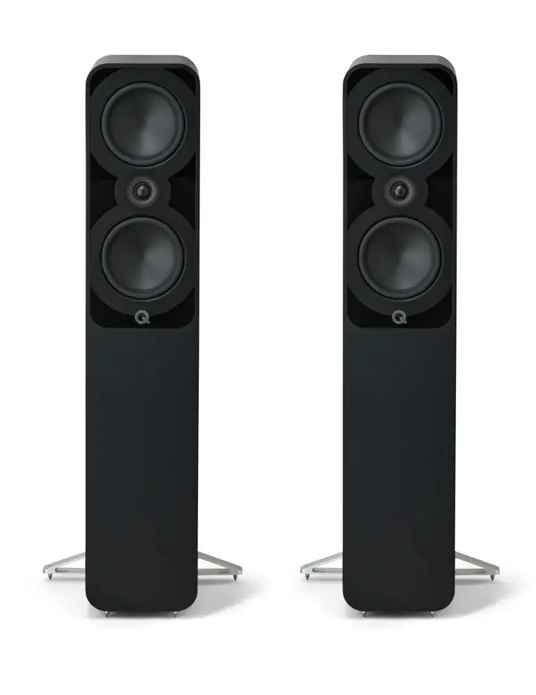 Q Acoustics 5050 — Kolumny podłogowe stereo z przetwornikiem C3, Kolor:  Black Satin - zdjęcie 2