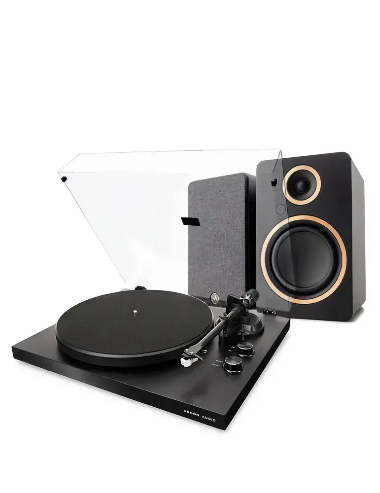 Zestaw Argon Audio TT MK2 + Fenris A5 — Gramofon Bluetooth i kolumny aktywne, Zawartość zestawu: 19974-defaultCombination - zdjęcie 1