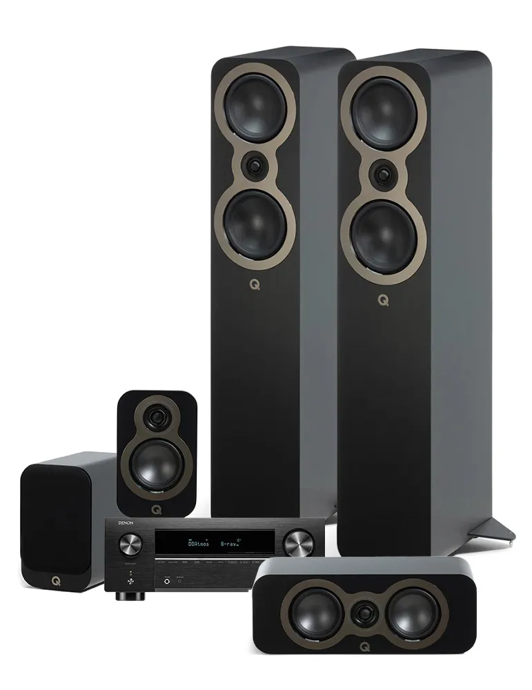 Denon AVC-X3800H + QA 3050c/3010c/3090c Kino domowe 5.0, Kolor: Walnut - zdjęcie 1