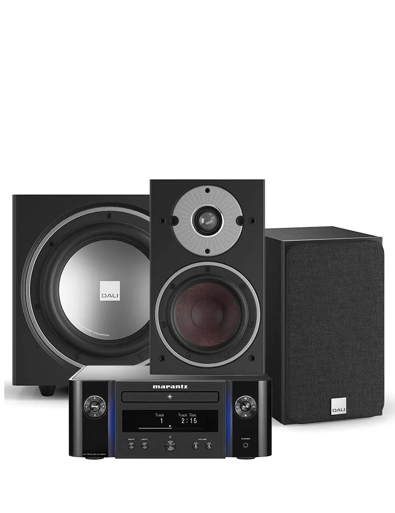Zestaw stereo Marantz Melody X + Dali Oberon 1 + Sub E-9 F, Kolor: Silver-Gold - zdjęcie 1