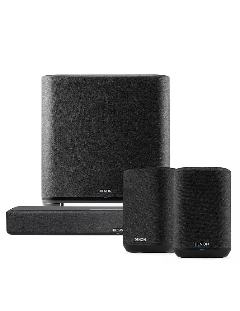 Zestaw kina domowego Denon Home Sound Bar 550/Sub/Home 150 — Dolby Atmos, Heos, Kolor: Czarny - zdjęcie 1
