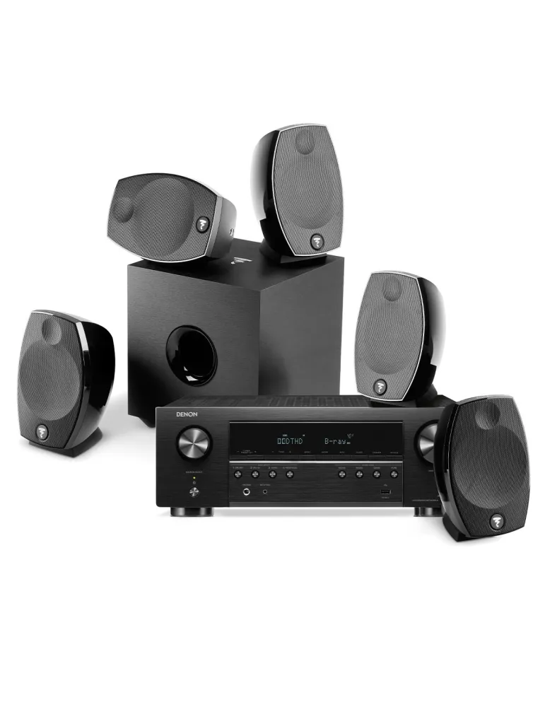 Zestaw kina domowego: Denon AVR-S660H + Focal Sib 5.1, Kolor: Czarny - zdjęcie 1