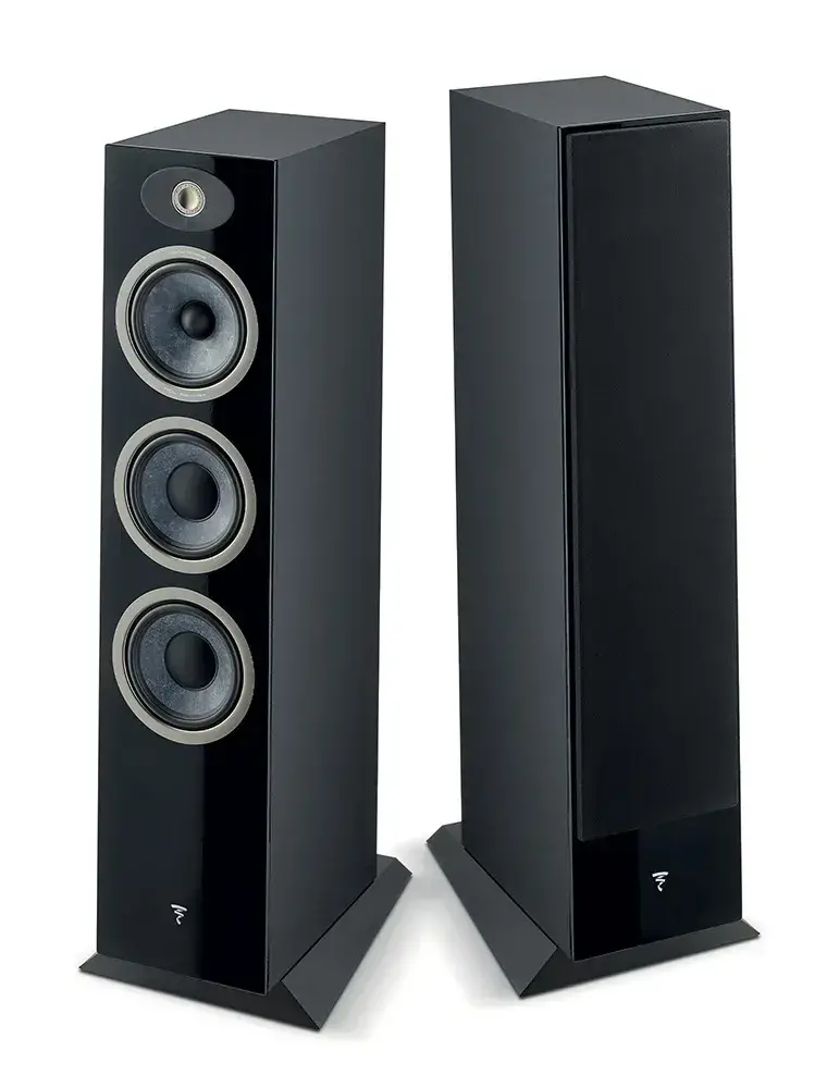 Focal Theva N°3 — Kolumny podłogowe premium z technologią Slatefiber, Kolor: Czarny - zdjęcie 1