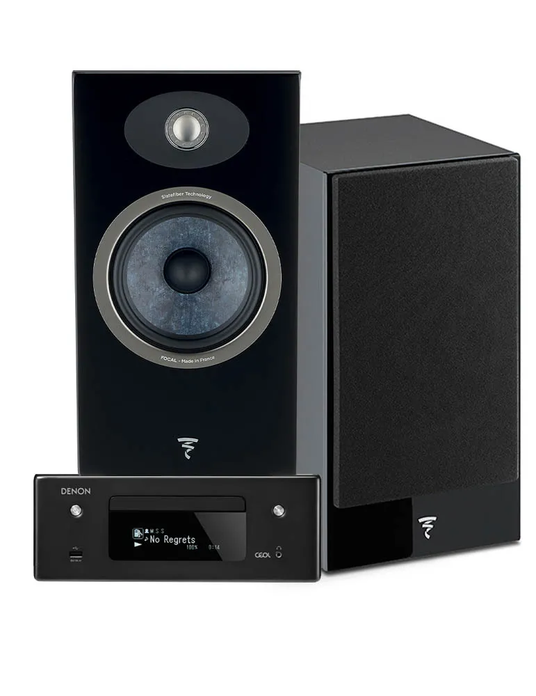 Zestaw stereo Denon RCD-N10 + Focal Theva N°1, Kolor: Biały - zdjęcie 1