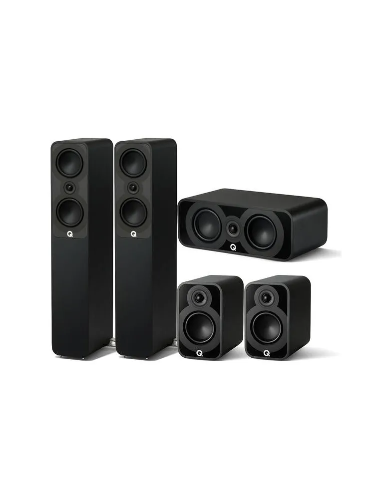 Zestaw Q Acoustics QA 5040/5010/5090 — Profesjonalne kolumny do domu, Kolor: Czarny - zdjęcie 1