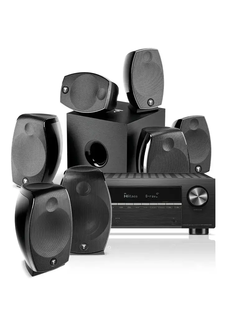 Zestaw Denon AVR-X2900H DAB — Kino domowe Dolby Atmos 5.1.2, Kolor: Czarny - zdjęcie 1