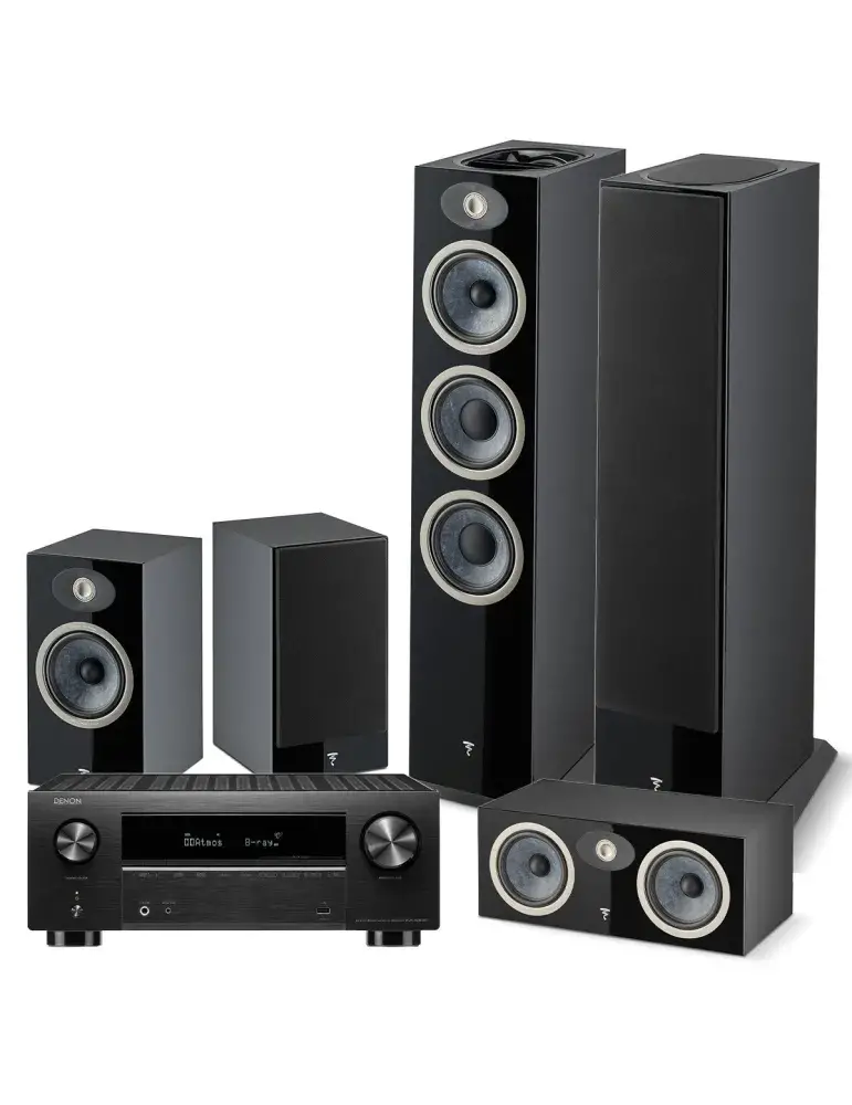 Zestaw kina domowego Denon AVC-X3800H + Focal THEVA N3D/N1/CENTER — Dolby Atmos, Bluetooth, 9 kanałów, Kolor: Light Wood - zdjęcie 1